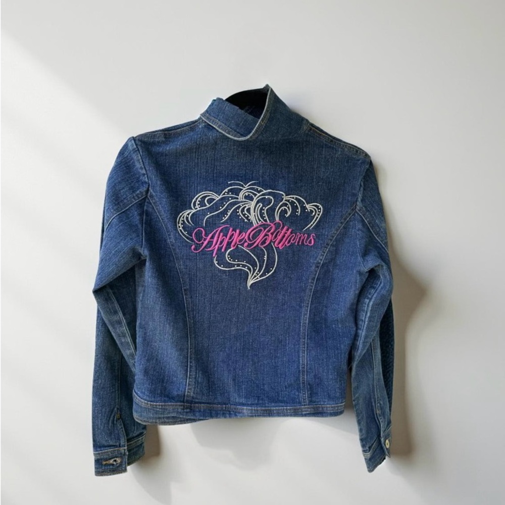Vintage Apple Bottom Denim Jean Jacket - Women’s Size L